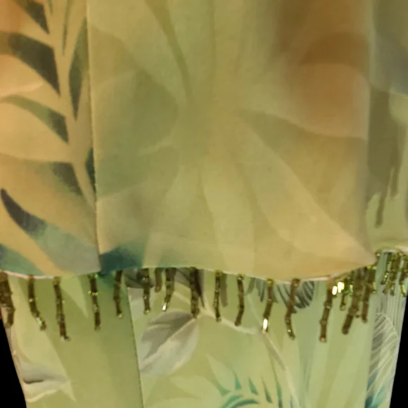 NWT Donna Ricco size 14 lime green 2 piece top & skirt - Picture 6 of 15